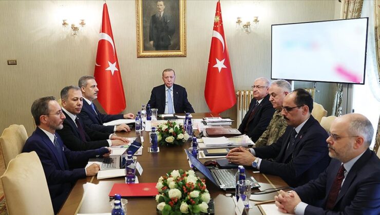 Cumhurbaşkanı Erdoğan başkanlığında ‘güvenlik toplantısı’ yapıldı