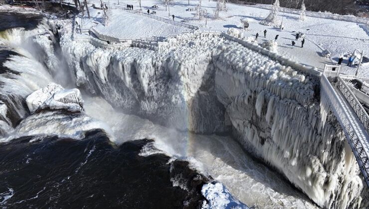 ABD’de Paterson Büyük Şelalesi kısmen dondu