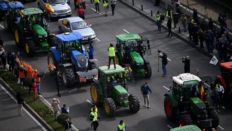 İspanyol çiftçiler Madrid’deki eylemlerini sonlandırdı