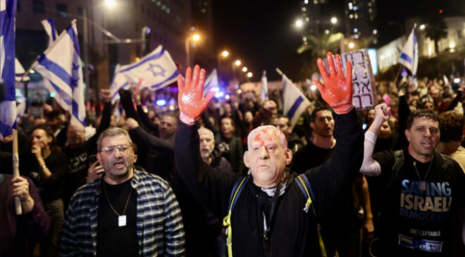İsrailliler, hükümetin istifası ve erken seçim talebiyle sokaklara döküldü