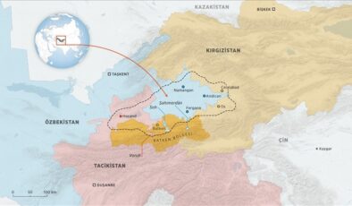 Tacikistan ile Kırgızistan, tartışmalı sınırın 1,1 kilometresini daha belirledi