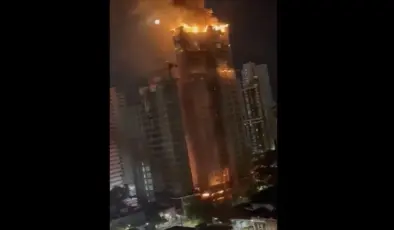 Brezilya’da gökdelende yangın çıktı