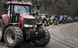 Hollanda çiftçilerinden Brüksel’de protesto