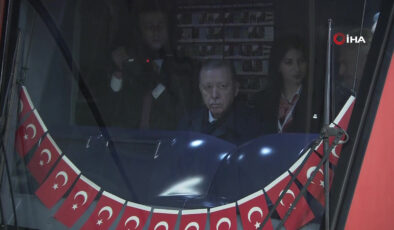 Erdoğan İstanbul’da yeni metro hattının test sürüşünü yaptı