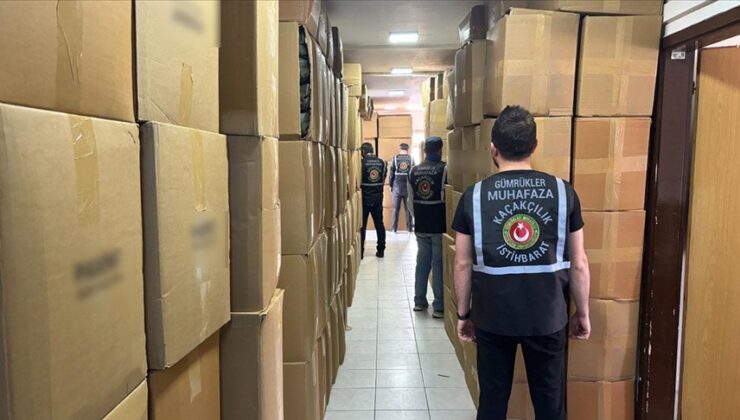 Gümrük Muhafaza ekiplerince 252 milyon lira değerinde kaçak eşya ele geçirildi