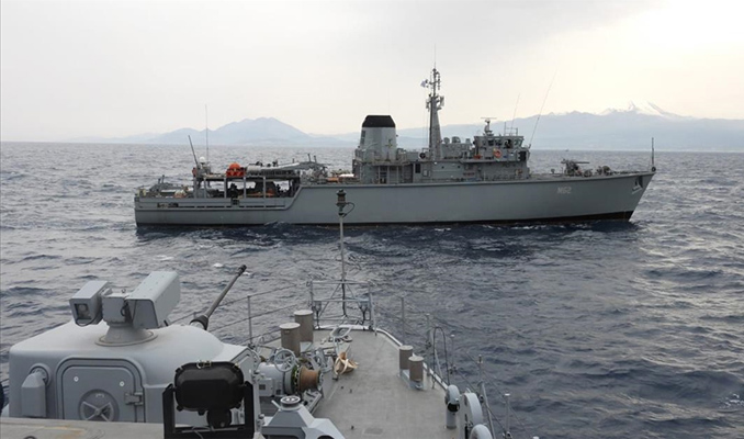 Türk ve Yunan Deniz Kuvvetleri Ege Denizi’nde ortak eğitim yaptı