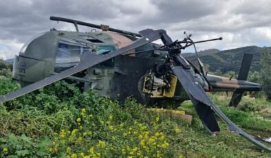Askeri helikopter zorunlu iniş yaptı