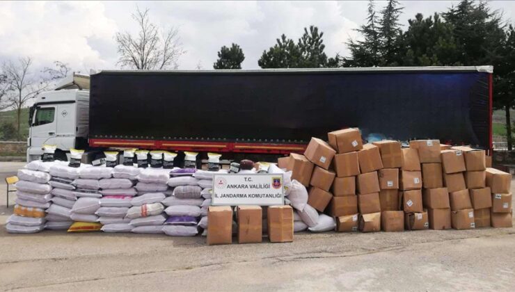 Ankara’da 10,5 ton kaçak tütün ele geçirildi