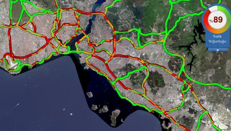 İstanbul’da trafik yoğunluğu yüzde 90’a çıktı