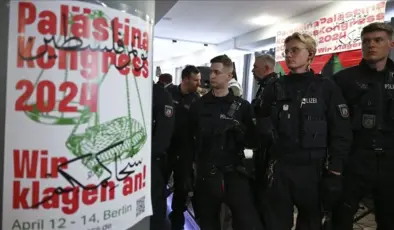 Berlin’de düzenlenen Filistin Kongresi polis tarafından sonlandırıldı