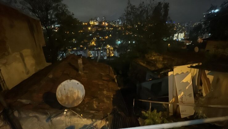 Gaziosmanpaşa’da toprak kayması! 14 ev etkilendi