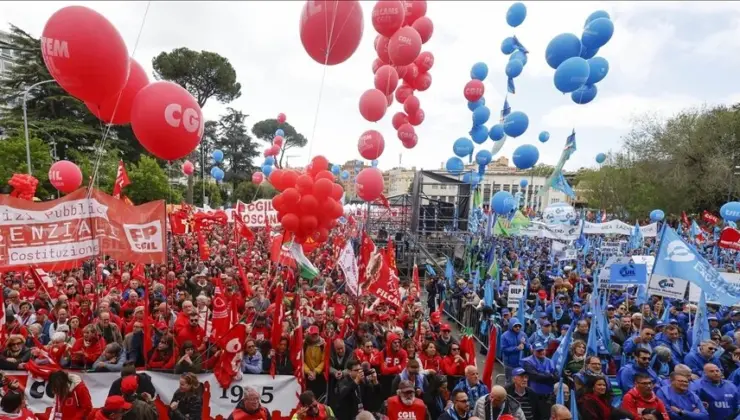 İtalya’da işçi sendikaları iş kazalarını protesto etti