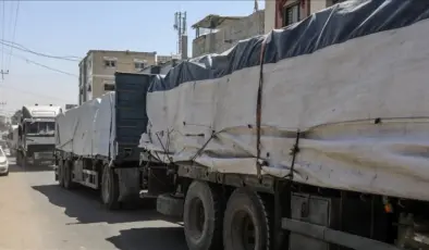 BAE: Gazze’nin kuzeyine kara yoluyla ilk yardım konvoyu ulaştı
