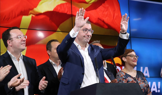 Kuzey Makedonya’daki seçimde ana muhalefet partisi zafer ilan etti