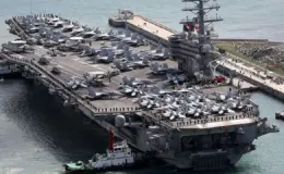 Japonya’da olan ABD uçak gemisi USS Ronald Reagan, ülkeden ayrıldı
