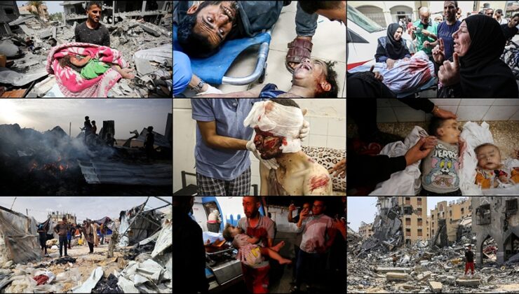 İsrail ordusu Gazze’de 235 günde 3 bin 222 katliam gerçekleştirdi