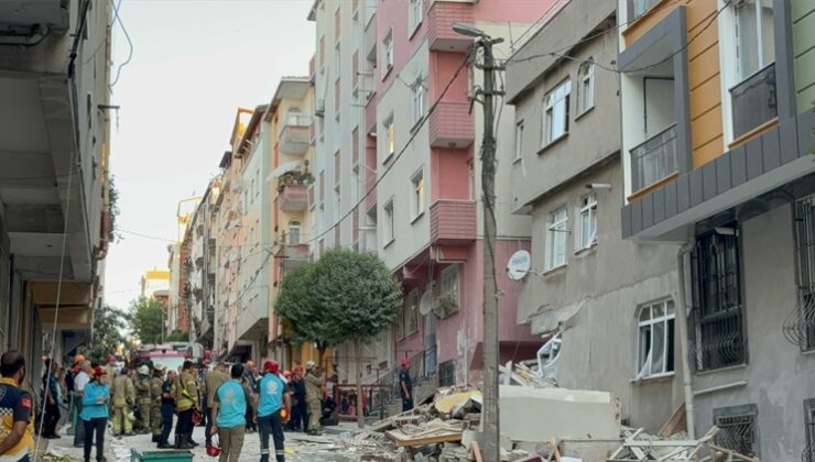 İstanbul Bahçelievler’de bir bina kısmen çöktü