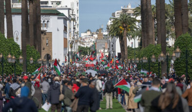 Fas’ta Filistin’e destek yürüyüşü düzenlendi