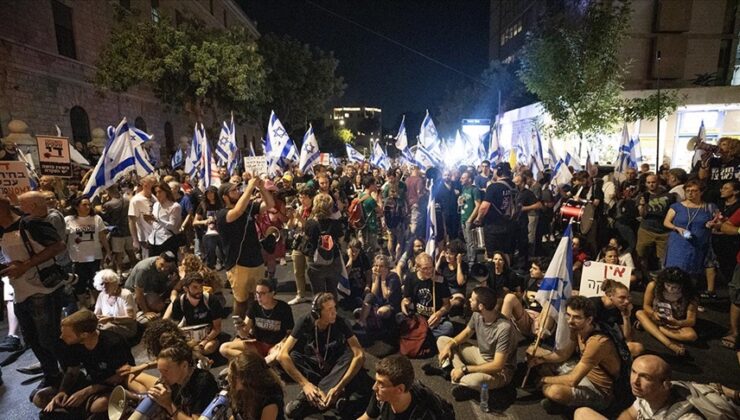 İsrailliler, Netanyahu’nun istifası talepli gösterilerini ülke genelinde sürdürdü