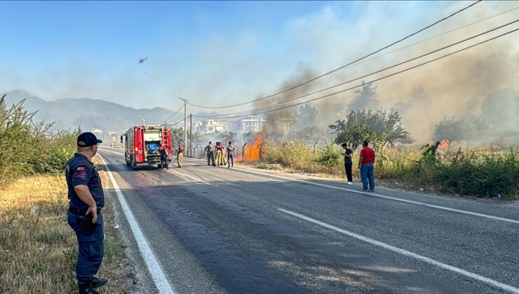 İzmir’de zirai alanda çıkan yangın kontrol altına alındı