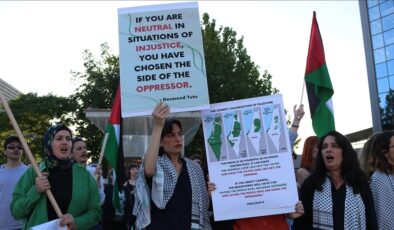 Kosova’da Filistin’e destek gösterisi yapıldı
