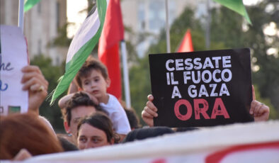 İsrail’in Refah’taki saldırılarına Roma’da protesto
