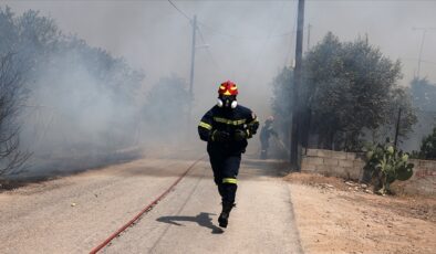 Yunanistan’da orman yangını