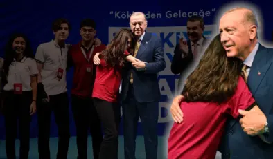 Cumhurbaşkanı Erdoğan’a sarılıp elini öpen kız Bahar ve Nihal Candan’ın kardeşi çıktı