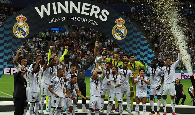 Real Madrid, UEFA Süper Kupa’nın sahibi oldu