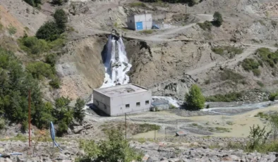 Amasya’daki heyelan HES alanındaki su odalarına zarar verdi