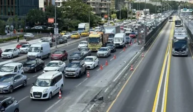 Beyaz Yol çalışması yeniden başladı… İstanbullular dikkat: 2 şeride düşecek